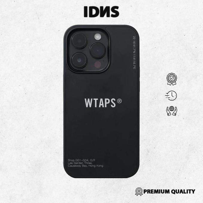 BEBAS ONGKIR - IDNS Wtaps 01 Casing Iphone 12 Pro Max 13 Pro Max 14 Pro 15 Pro