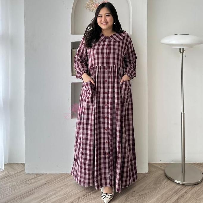 Jumbo Gamis Hanna katun ld 120 130 140 cm