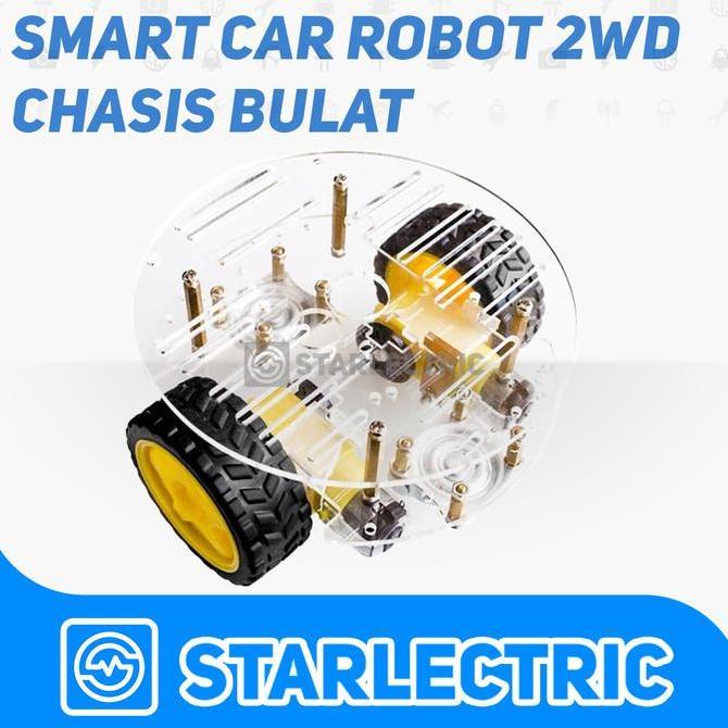 Chasis Mobil Robot 2wd 2 wd Smart Car Robot Chassis Bulat