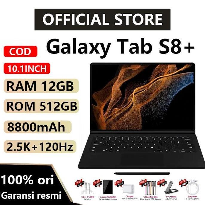 Allthebest- Gratis 6 Hadiah Tablet PC Asli Galaxy Tab S8 S8+ S8 Plus Ultra