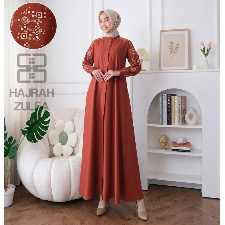 MUSLIM HAJRAH ZULFA || KATUN TOYOBO || KATUN BORDIR || DRESS TOYOBO || TOYOBO || BAHAN TOYOBO || GUZ