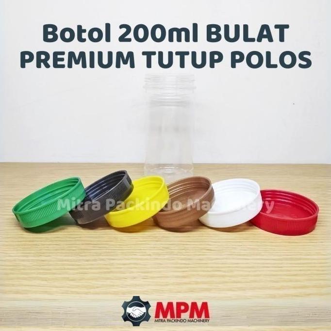 Botol Sambal Dengan Sumpel Tutup Dalam 150 175 200 ml Plastik PET