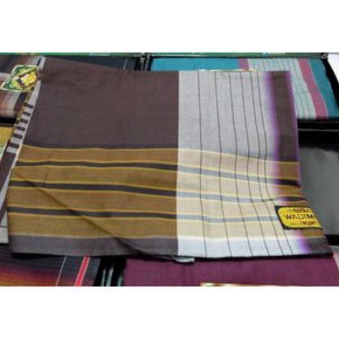SARUNG WADIMOR. MOTIF PADANG/Kotak KOMBINASI Dewasa Kain  Tenun  Katun Kotak Muslim Putih belah Hita