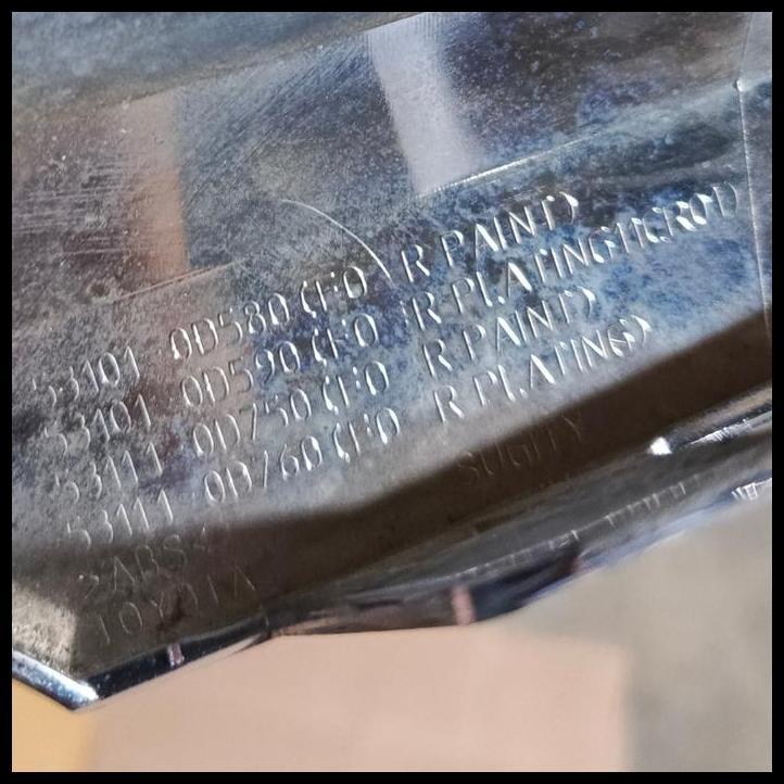 TERBARU GARNIS CHROM KAP MESIN TOYOTA VIOS GEN3 ORIGINAL PART DI RJM 