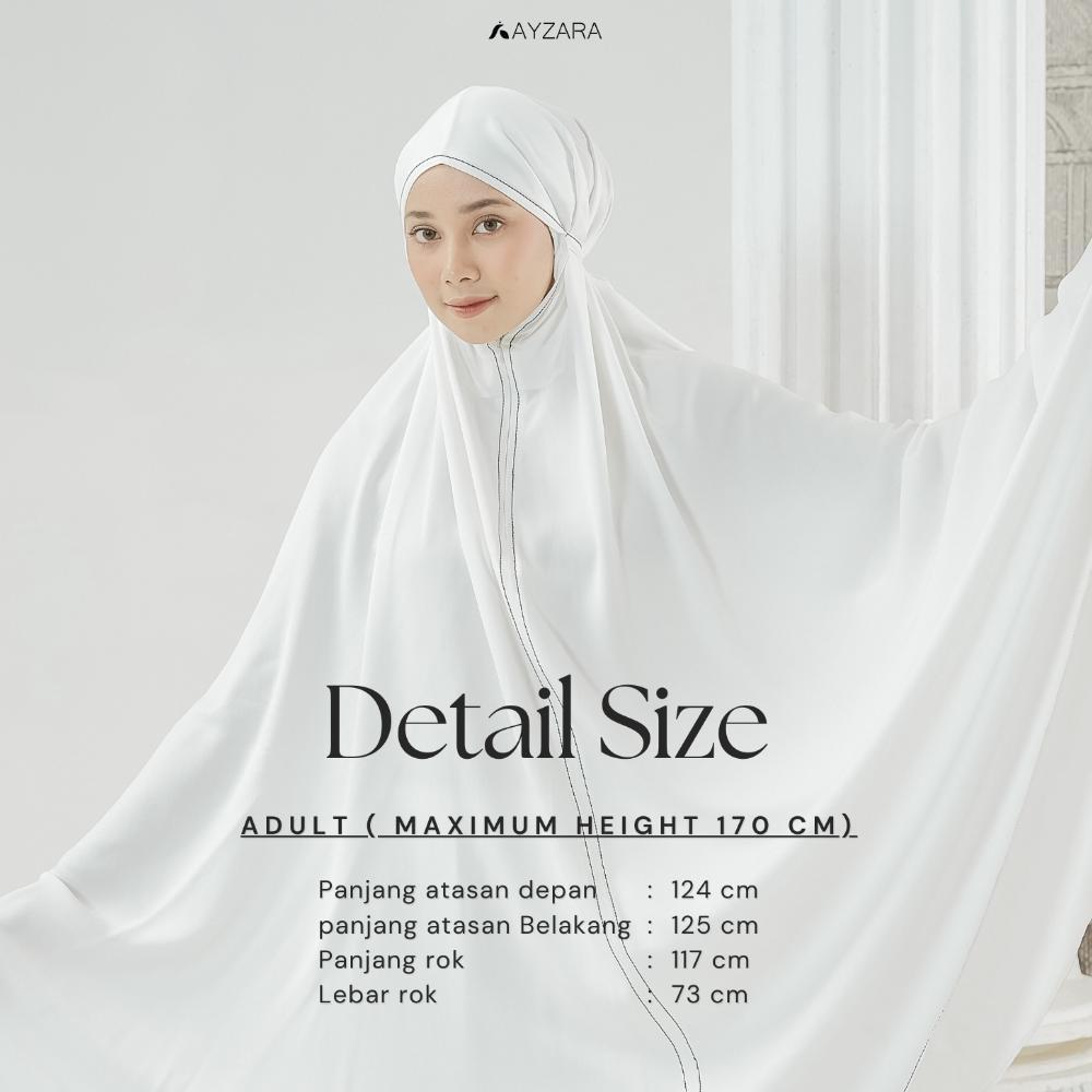 AYZARA - Mukena Dewasa Rayon Polos Alula Series