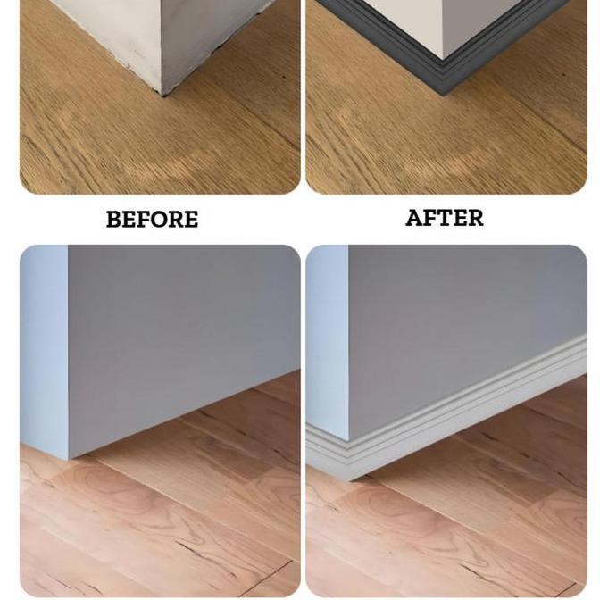 6/10CM List Dinding PVC Lembut Yang Dapat Menempel Sendiri 3D Walpaper List Foam Stiker Dinding List