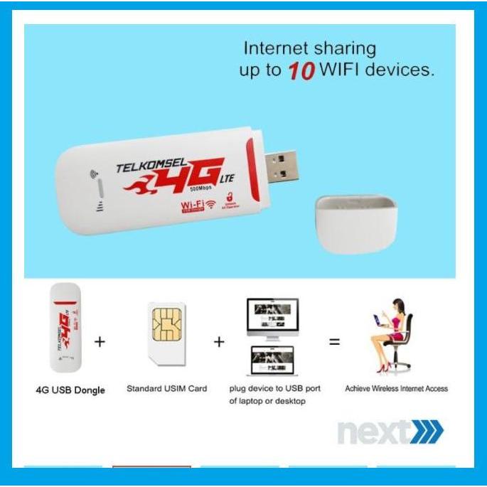 Modem Wifi Mifi 4G LTE Modem USB 500mbps Unlock Xidol K5188 [terbaik]