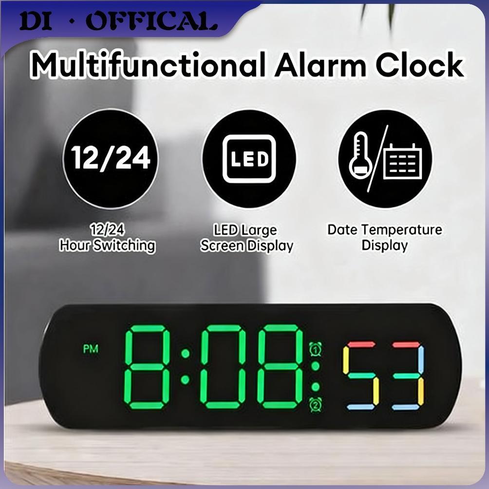 100% AsliJam Meja LED Digital Jam alarm dinding/Jam alarm dinding/Waku Table Clock LED Jam Meja Digi