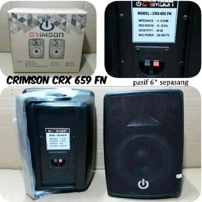 SPEAKER 6 INCH PASIF CRIMSON 2 WAY 250 WATT + breaket terlaris
