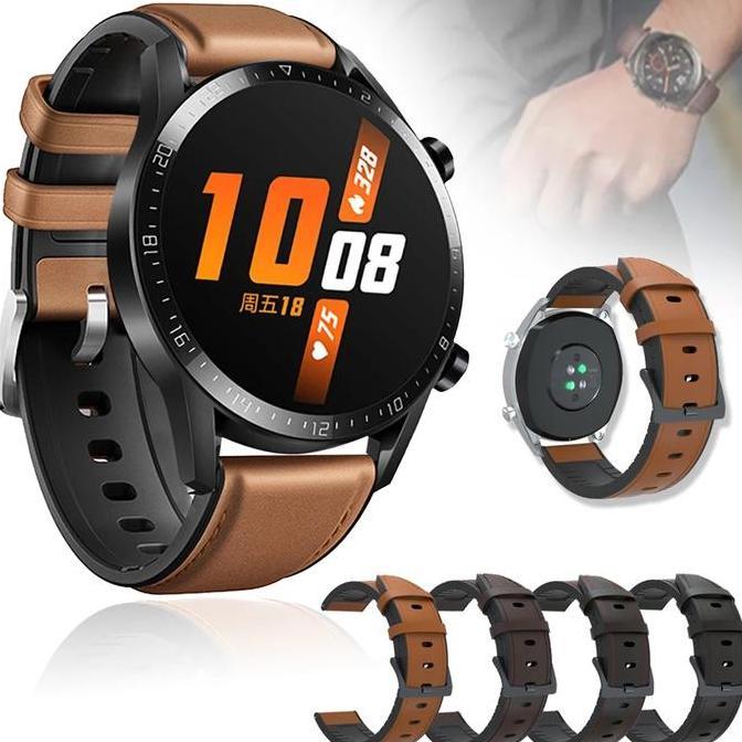 Fimasanihsasti8 - TALI STRAP JAM LEATHER RUBBER HUAWEI GT 6 5 4 3 2 / PRO 46MM SMARTWATCH 22