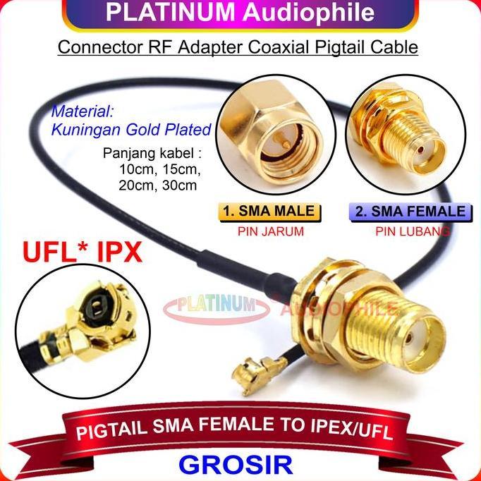 Allthebest- Pigtail SMA Female to UFL IPX IPEX Konektor Adapter