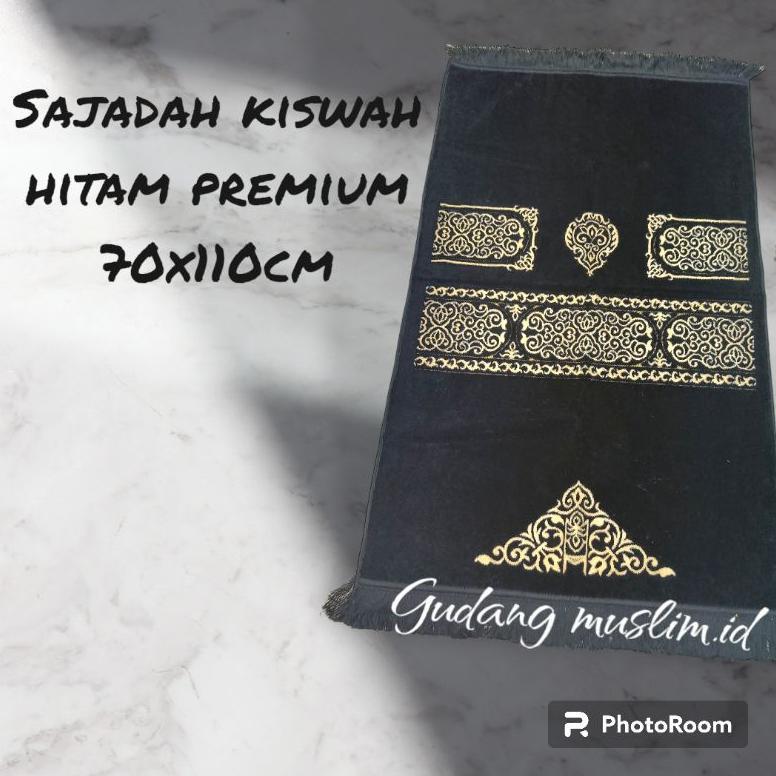 sajadah kiswah hitam premium sajadah kiswah tebal premium