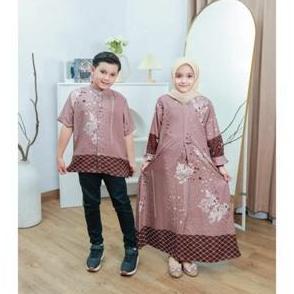 Warna Warni Brand Sarimbit Keluarga Maytara motif Fashion Wanita Muslimah Dress Trendy bestseller / 