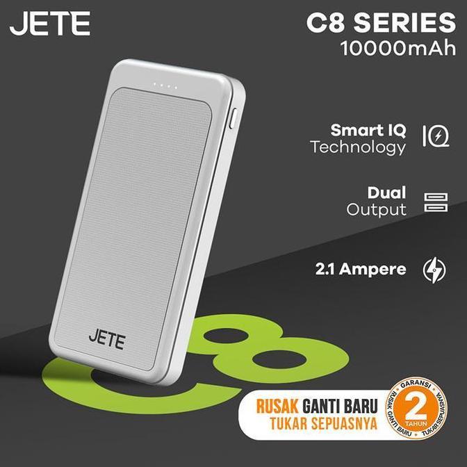 HOT PRODUCT BUNDLING POWERBANK JETE C8 + KABEL CX7B + SPUNBOND JETE