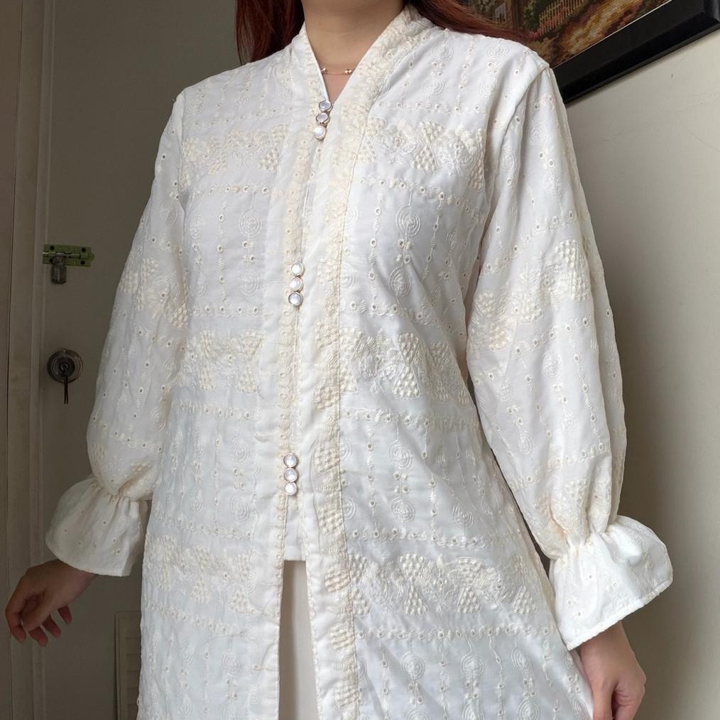 FREE ONGKIR ALMIRA LONG TUNIK MIDI TOP ATASAN DRESS BLOUSE WANITA KERJA KONDANGAN LEBARAN RAYA WEDDI