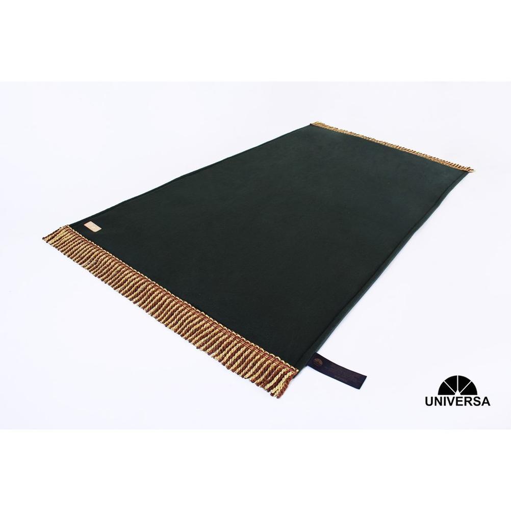 Universa Sajadah Dewasa HIJAU (L) - Sajadah Polos UNIVERSA, Sajadah Bulu Busa Kulit Rumbai