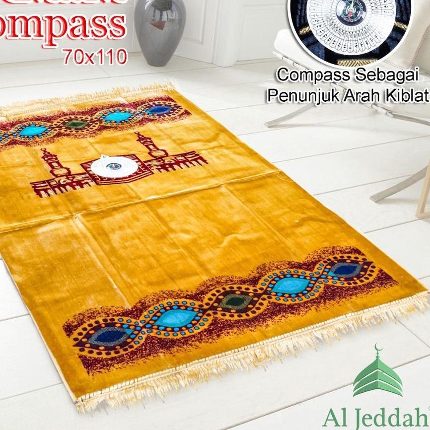Sajadah Turkey Premium + Compass AL-JEDDAH / Sejadah Turki Kompas AL JEDDAH ORIGINAL