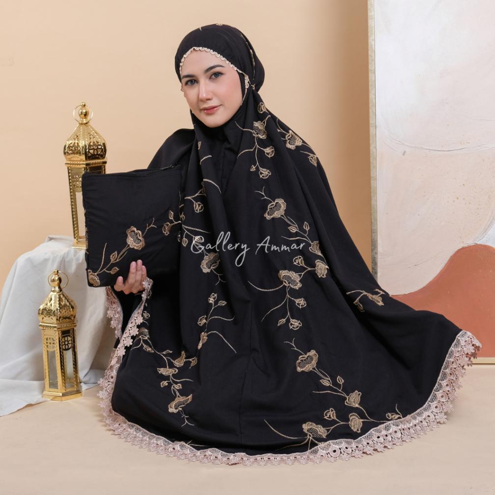 AMMAR - Mukena Dewasa Premium Bordir Mewah Akifa