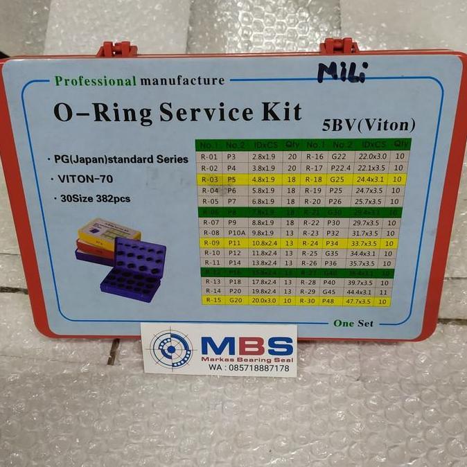 ORING VITON 5BV MILI SET BOX O-RING