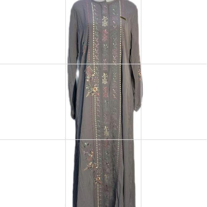 Gamis Aceh Bordir Motif Pintu Aceh Yoris Premium  Muslim Wanita Syari Lebaran Mewah Ready