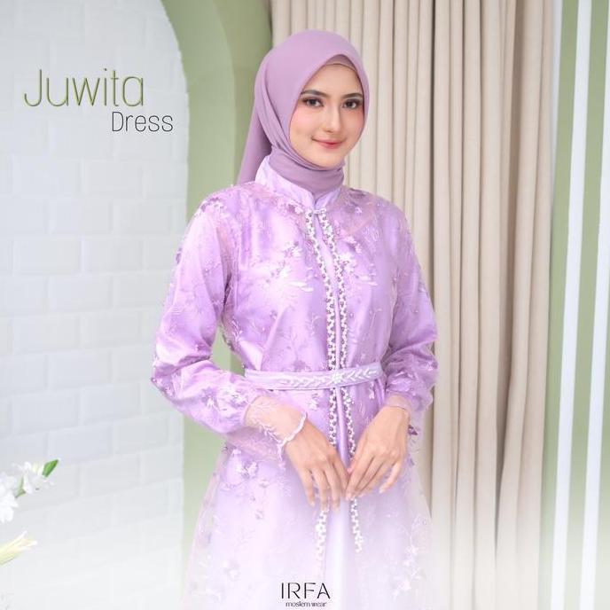 ALIA Gamis Rompi Terbaru brokat mix velvet Baju muslim outfit lebaran kondangan Lamaran Juwita Payet