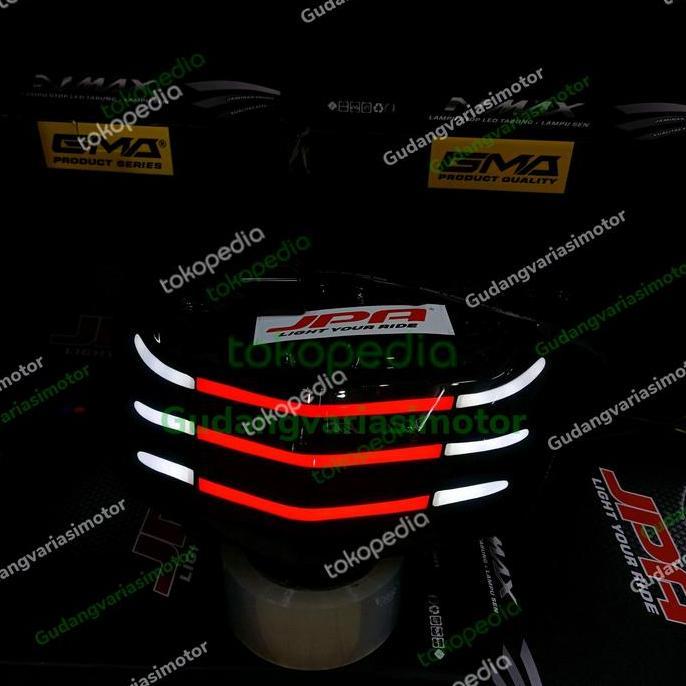 stoplamp nmax jpa ori garis new black edition sipit senja putih