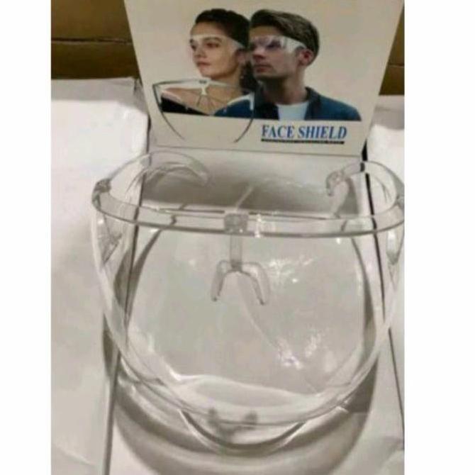 Allthebest face shield acrylic blocc full face akrilik/ face shield nagita