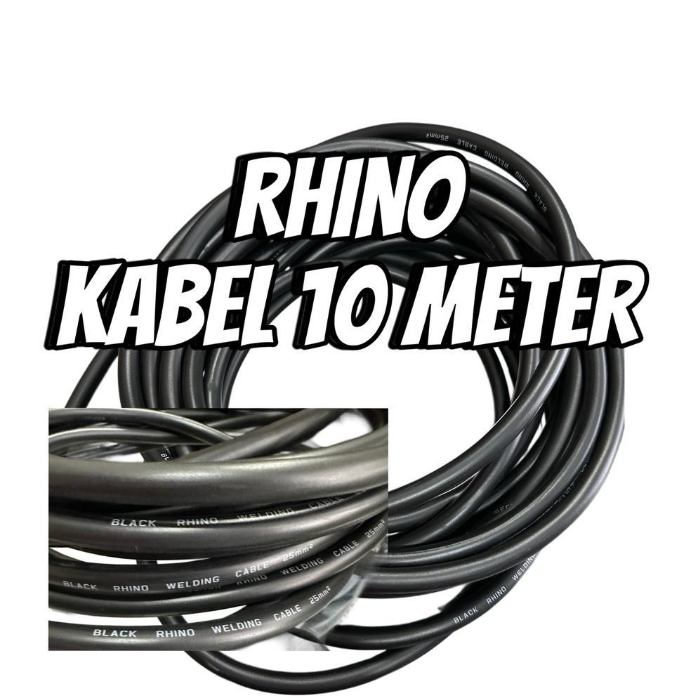 Kabel las rhino 10 meter 25 mm kabel trafo las 200a 450 - 900 watt kabel las
