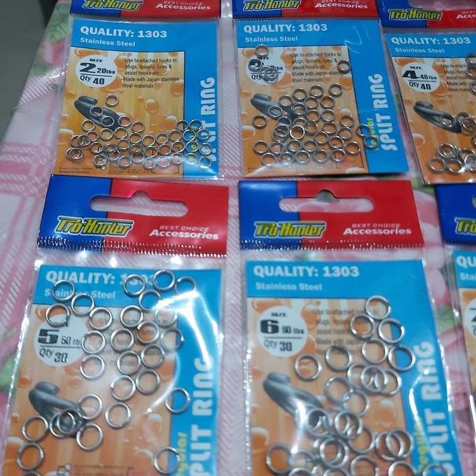 Langsungdapat- Split Ring Pro Hunter Harga Per 1Bks Ring Lure Ring Popper