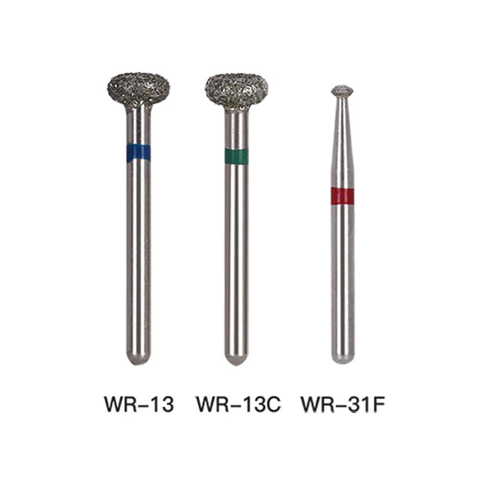 mata bor gigi dental burs highspeed diamond wheel disc round pita merah hijau biru