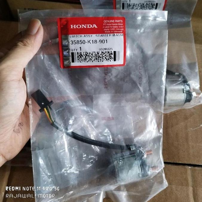 35850-K18-901 Bendik, Relay Starter Honda CBR 150R, verza K18 AHM Original