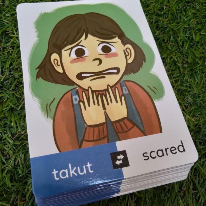 EDUFLASH CARD Seri Ekspresi kartu mainan anak uno kartun emosi emotion