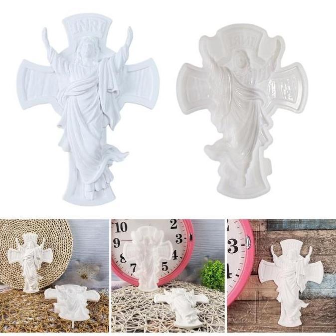 OK CETAKAN SILIKON 3D SALIB YESUS JESUS CROSS BLESSING YESUS MEMANGGUL SALIB ''