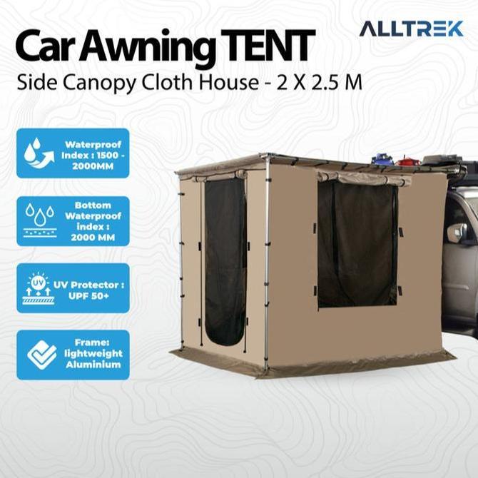 ALLTREK Car Awning TENT Side Canopy Cloth House terlaris