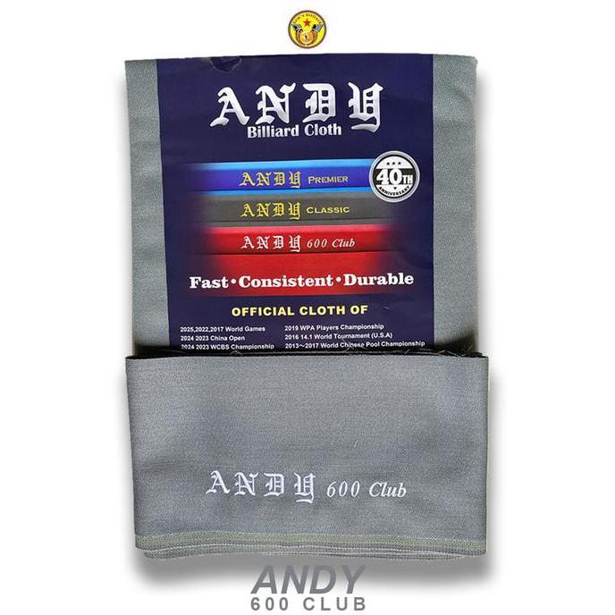 Andy 600 Cloth Billiard - Kain Billiard - Laken Meja Billiard - Blue Kualitas Terbaik Harga Termurah