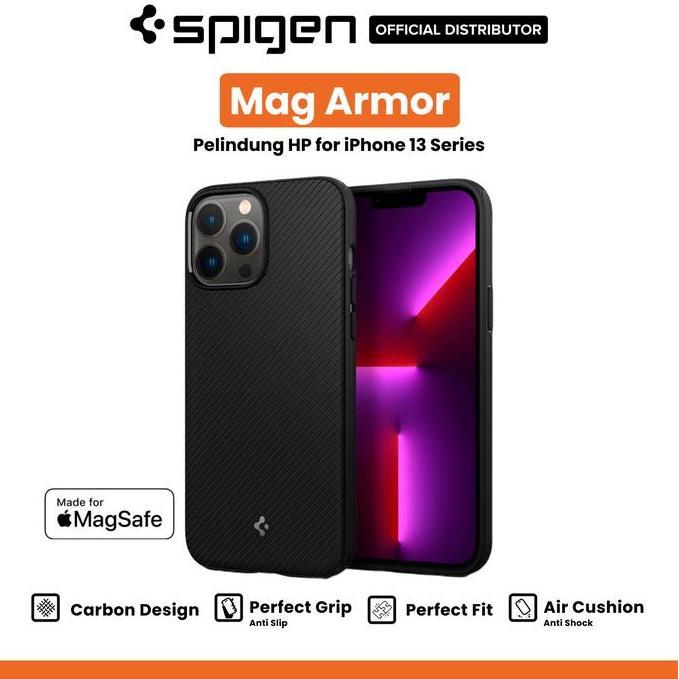 Acchp- Case Spigen For Iphone 13 Pro Max 13 Mini Spigen Mag Armor Case Magsafe Matte Casing