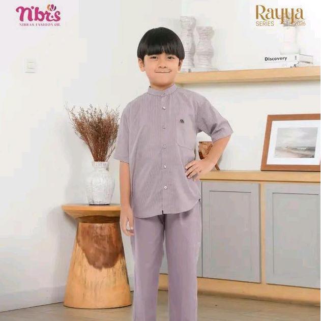 Nibras Rayya Series Maudia Lilac Couple Keluarga 2026 Family Set Baju Muslim Modern