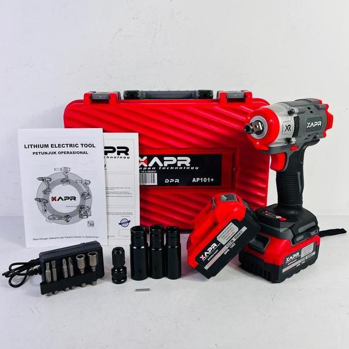 Powerx- Raja Bor Impact Wrench Apr Ap101+ 650Nm 1/2Inch Standart Pembuka Baut Roda MotorDanMobil Mat