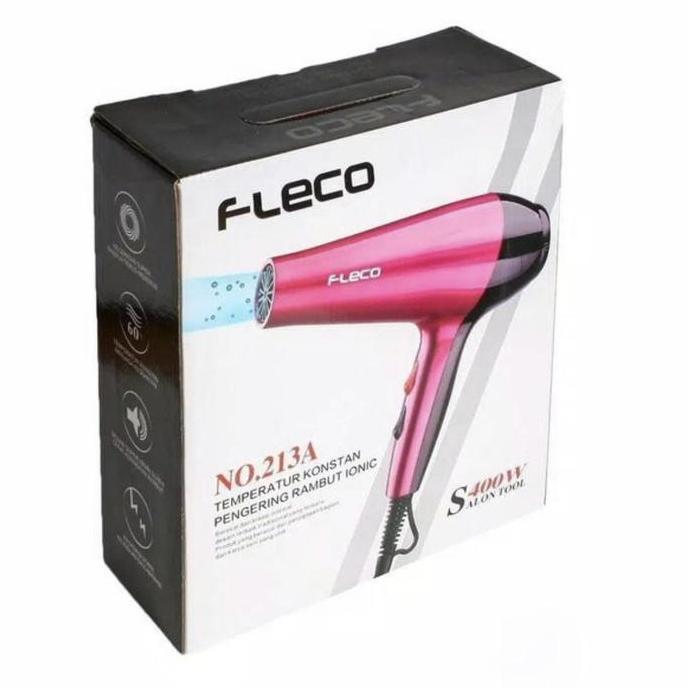Hair Dryer Pengering Rambut Low Watt Fleco Hairdryer 400Watt