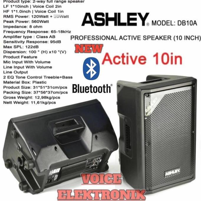 Speaker Aktif Professional Ashley DB 10A Original Speaker Aktif 10Inch terlaris