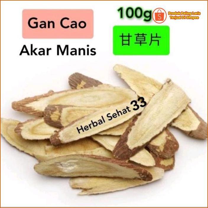 Akar Manis Gan Cao / Kam Cao / Gan Cho / Kam Cho / Licorice Root 500Gr Mudah