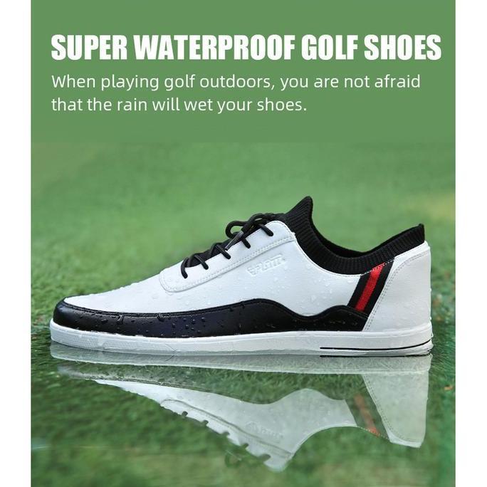 PGM Golf s Pria Spikeless Wateroof Sepatu Golf Pria Anti Air Anti Slip