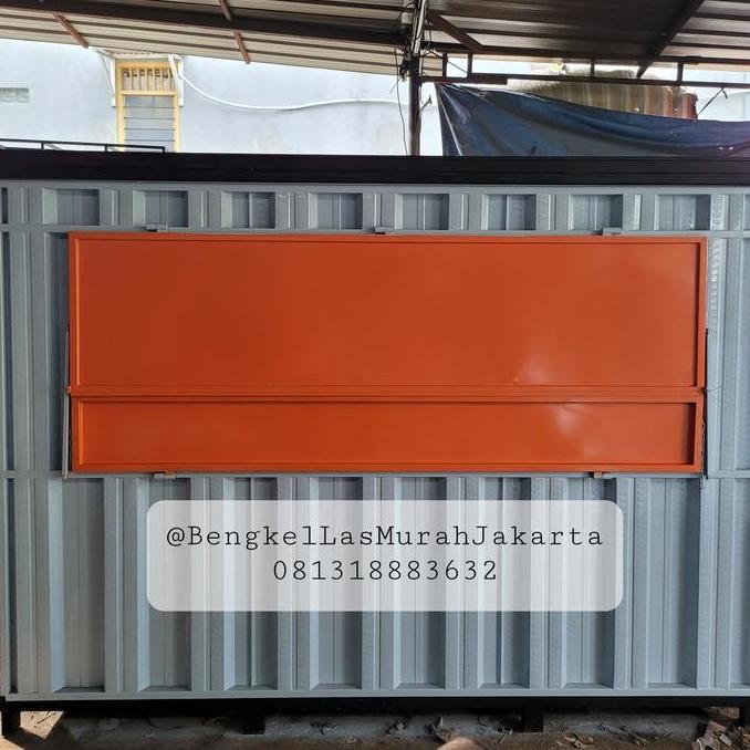 Terlaris Booth Semi Container / Gerobak Kontainer Knockdown 3X1.5X2