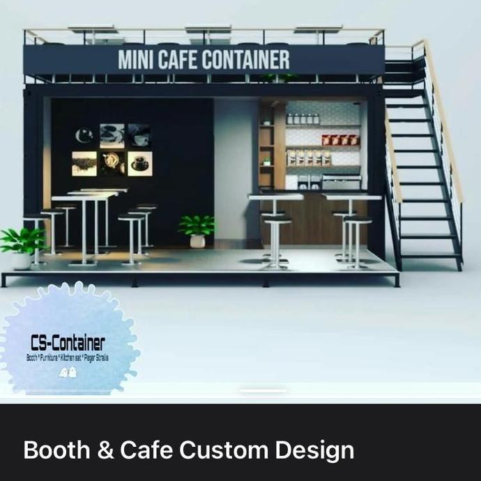 Terlaris Cafe Semi Container / Booth Container / Container Custom #315