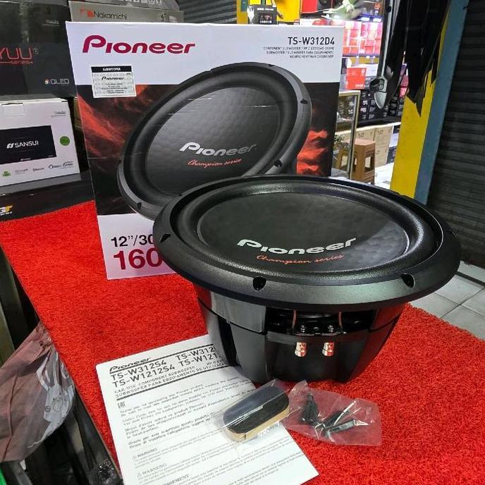 Subwoofer Pioneer Champion series TS-W312D4 Double Coil Subwoofer Pioneer 12 in terlaris