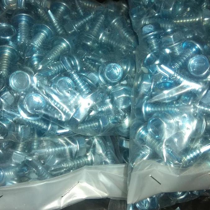 Yukbisa- Skrup Baja Ringan Kode L - Paku Roofing - Baut Roofing 10 X 19