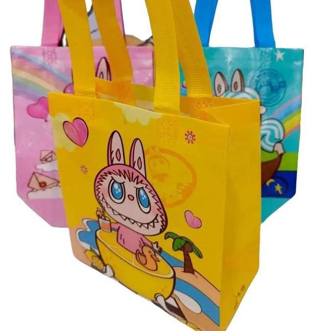 (1pc) TOTE BAG GOODIE BAG TAS ULANG TAHUN ANAK