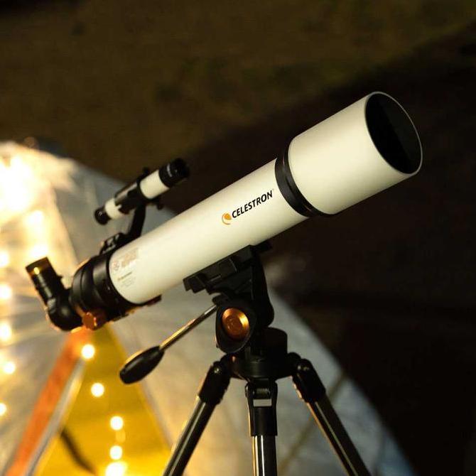 Teropong Bintang Astronomical Star Trang Celestron Camping Berkemah  - SCTW-70 zoom 1000x terlaris