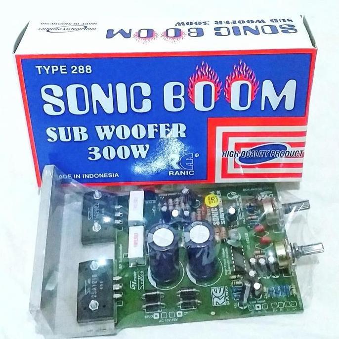Jdg- Kit Aktif Subwoofer Sonic Boom Kit Amplifier Subwoofer Sonic Boom