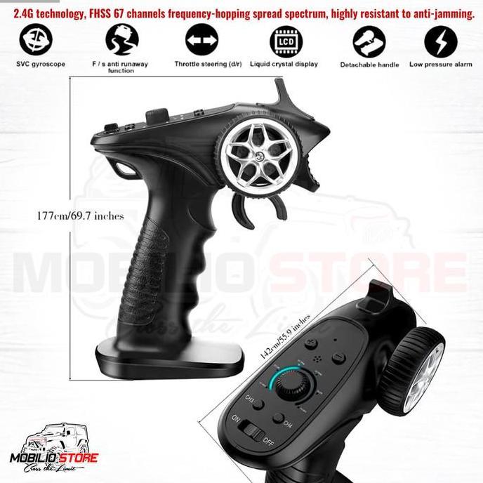 Lansungkirim- Tx4 2.4Ghz 4Ch Radio System Transmitter Controller Ga-4H-Tx Remote